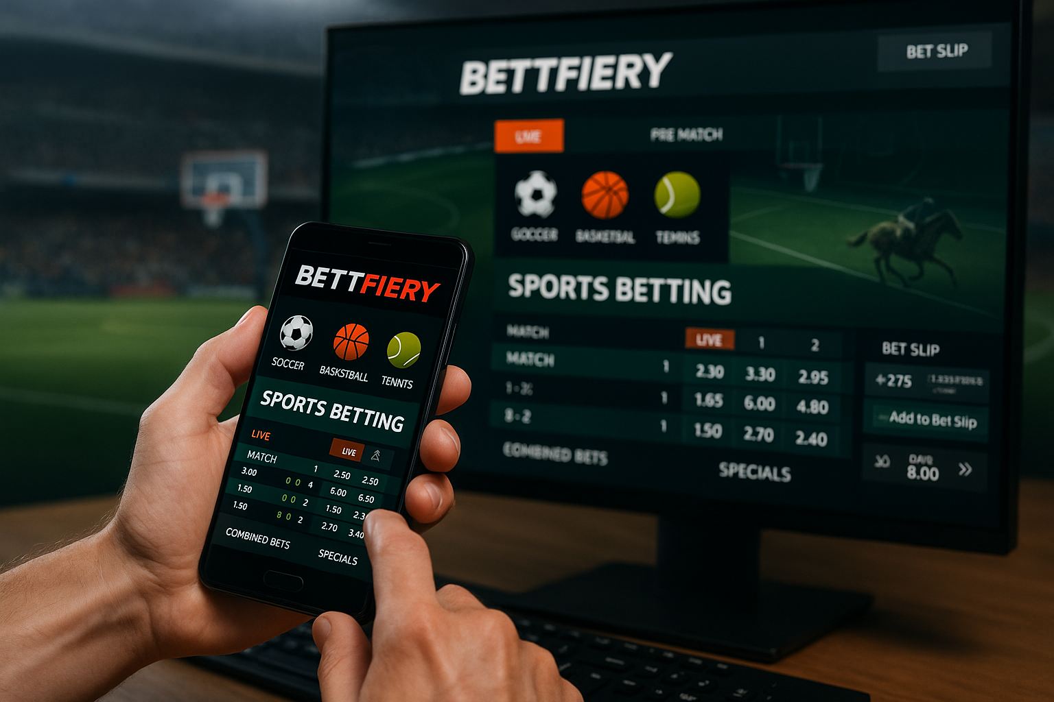 Apostas esportivas no cassino online BETTFIERY