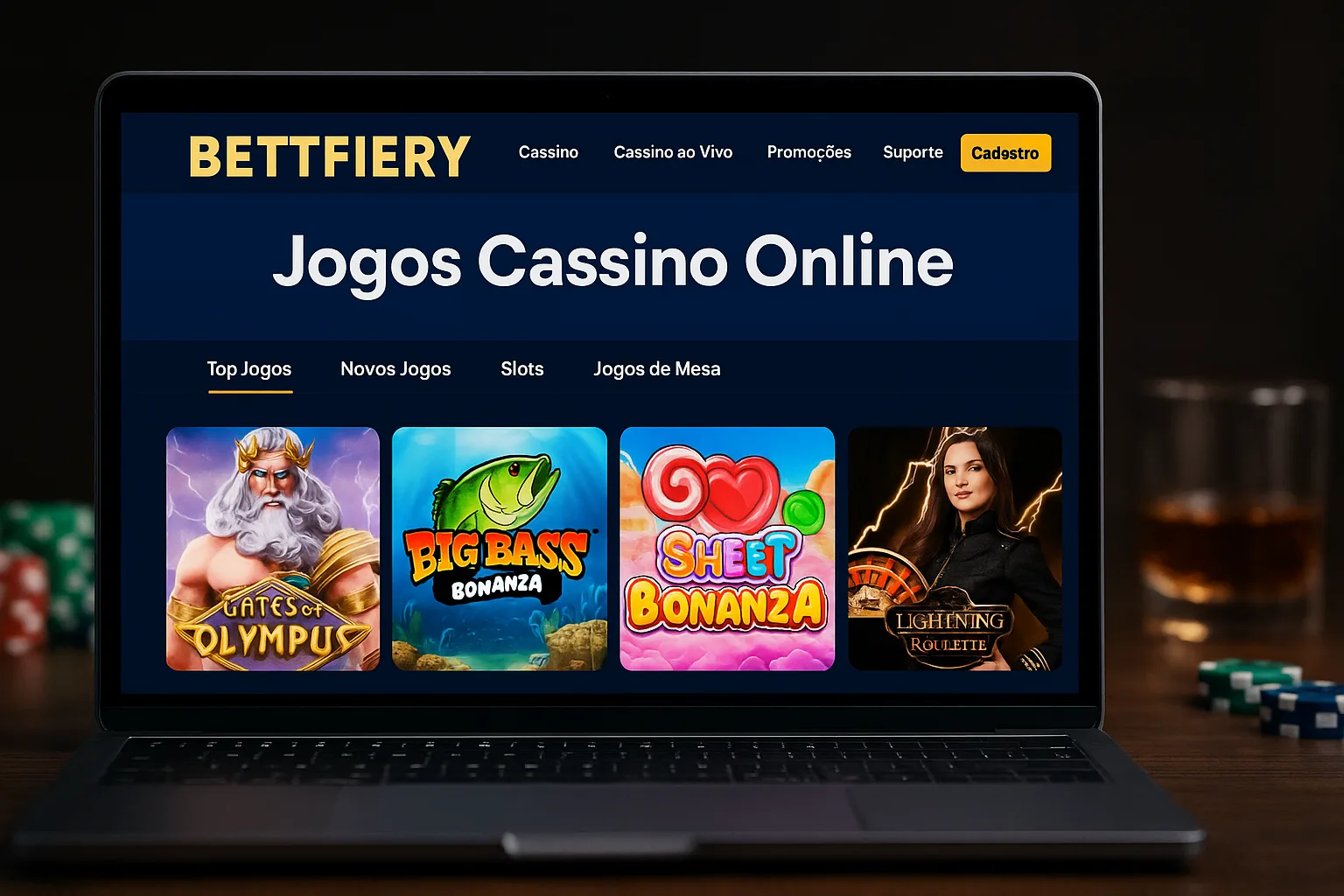Jogos de cassino online inovadores e emocionantes na BETTFIERY