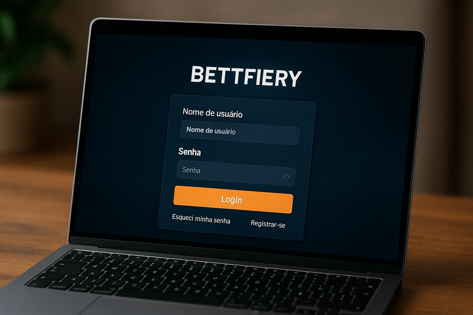 Criar uma nova Conta no plataforma BETTFIERY