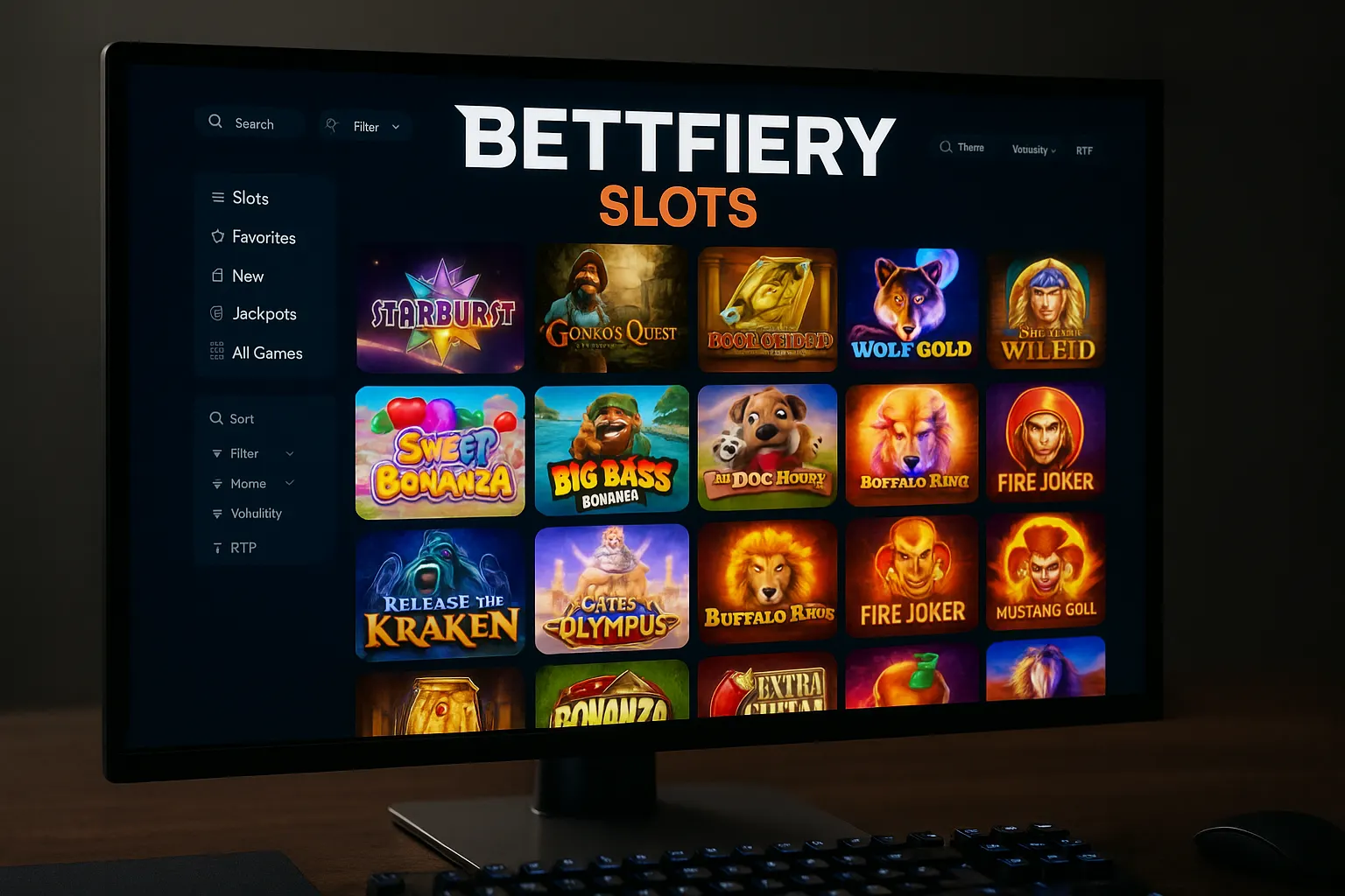 Explore o mundo das slot machines no BETTFIERY Casino